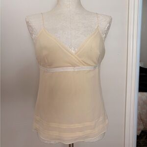 Theory Ivory Sleeveless Top